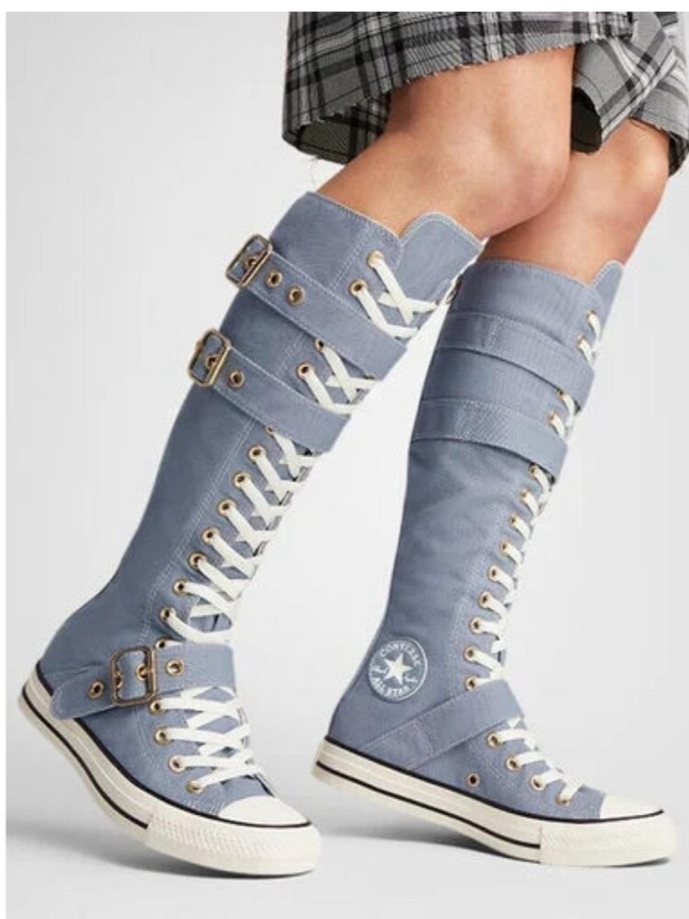 Converse Chuck Taylor XXHi Buckle Hi Shoes Women 7.5 Men 5.5 
Blue|White Rare! - Picture 3 of 17